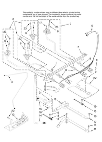Manifold Parts Diagram and Parts List for MGRH865QDS1  Maytag Range