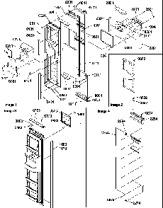 Freezer Door Diagram and Parts List for SBDE520SW-P1185202WW  Amana Refrigerator