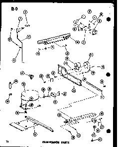 Compressor Parts Diagram and Parts List for TC18F-G-P75288-5WG  Amana Refrigerator