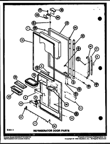 Section 8 Diagram and Parts List for BX20M-P7812520W  Amana Refrigerator