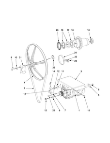 Drive Parts Diagram and Parts List for MXS30PNATS  Maytag Washer