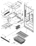 REF / FZ SHELVING Diagram and Parts List for BH20S5W P1196501W Amana Refrigerator