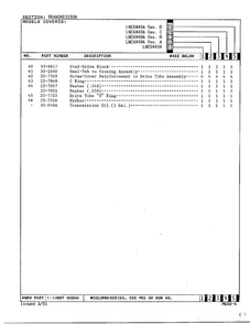 Transmission Page 3 Diagram and Parts List for 6440A REV J Norge Washer