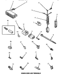 POWER CORD & TERMINALS Diagram and Parts List for LW4302L P1163302W L Amana Washer