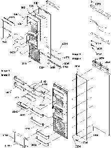 Refrigerator Door Diagram and Parts List for SBI20TPSW-P1190712WW  Amana Refrigerator