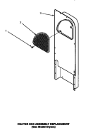 HEATER BOX ASSY (REPLACEMENT) Diagram and Parts List for LG8329W PLG8329W Amana Dryer