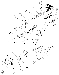 Crushed Ice Bucket Diagram and Parts List for 35541-P1121709W  Amana Refrigerator