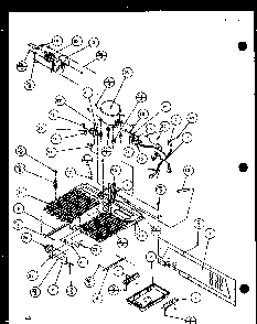 Section 19 Diagram and Parts List for SL22JB-P1116006W  Amana Refrigerator