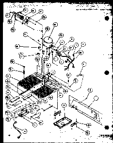 Machine Compartment Diagram and Parts List for SZDE27MPL-P1124403WL  Amana Refrigerator