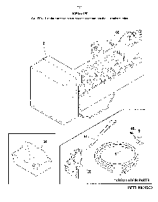 Ice Maker Diagram and Parts List for 25370302612  Kenmore Refrigerator