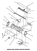 GRAPHIC PANEL, CONTROL HOOD & CONTROLS Diagram and Parts List for LGM849W P1176710W W Amana Dryer