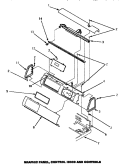 GRAPHIC PANEL, CONTROL HOOD & CONTROLS Diagram and Parts List for LG4809W P1163707W W Amana Dryer