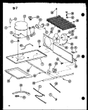 Page 6 Diagram and Parts List for ESRFC16B P6023516W Amana Refrigerator