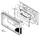 Part Location Diagram of 07708001 Whirlpool FRAME, DOOR