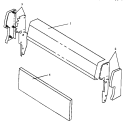 FIXED PANEL & BACKGUARD ASSY Diagram and Parts List for SNE26AA P1142496N Amana Range