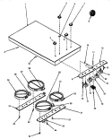 COOKTOP ASSY Diagram and Parts List for AK2H30E2 P1131557N Amana Cooktop