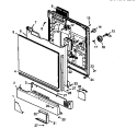 DOOR ASSY Diagram and Parts List for CDU210CWW P1199013W Amana Dishwasher