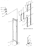 FZ DOOR HINGE AND TRIM Diagram and Parts List for SS21SL P1193801W L Amana Refrigerator