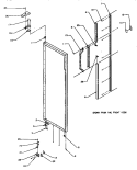 REF DOOR HINGE AND TRIM Diagram and Parts List for SS21SL P1193801W L Amana Refrigerator
