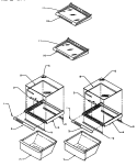 REF SHELVING AND DRAWERS Diagram and Parts List for SS21SL P1193801W L Amana Refrigerator