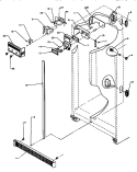 REF, FZ CONTROLS AND CABINET PARTS Diagram and Parts List for SS21SL P1193801W L Amana Refrigerator