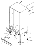 DRAIN AND ROLLERS AND CABINET BACK Diagram and Parts List for SS21SL P1193801W L Amana Refrigerator