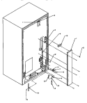 BACK UNIT Diagram and Parts List for SS21SL P1193801W L Amana Refrigerator