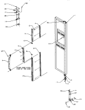 FZ DOOR HINGE / TRIM Diagram and Parts List for SXD22S2L P1190404W L Amana Refrigerator