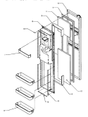 FZ DOOR Diagram and Parts List for SXD22S2L P1190404W L Amana Refrigerator