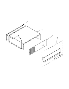 Top Grille And Unit Cover Parts Diagram and Parts List for JS48PPDUDB16  Jenn-Air Refrigerator