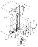 CABINET BACK Diagram and Parts List for SXD22S2L P1190404W L Amana Refrigerator