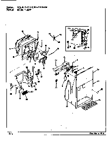 Ice & Water Dispenser Diagram and Parts List for RC20LA-3BW-BS08A  Magic Chef Refrigerator