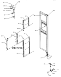 DOOR HINGE & TRIM (FZR) Diagram and Parts List for SZD22S5L P1190414W L Amana Refrigerator