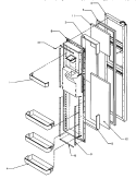 FZ DOOR Diagram and Parts List for SZD22S5L P1190414W L Amana Refrigerator