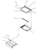SHELVING & DRAWERS (REF) Diagram and Parts List for SZD22S5L P1190414W L Amana Refrigerator