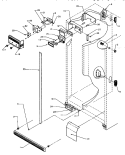 CONTROLS AND CABINET (REF / FZR) Diagram and Parts List for SZD22S5L P1190414W L Amana Refrigerator