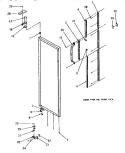 DOOR HINGE & TRIM (REF) Diagram and Parts List for SX22SE P1190201W E Amana Refrigerator