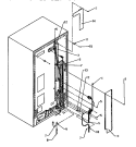 BACK UNIT Diagram and Parts List for SX22SE P1190201W E Amana Refrigerator