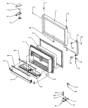 FZ DOOR ASSY Diagram and Parts List for TR22S4E P1196201W E Amana Refrigerator