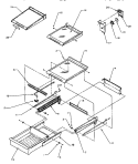 CABINET SHELVING Diagram and Parts List for TR22S4E P1196201W E Amana Refrigerator