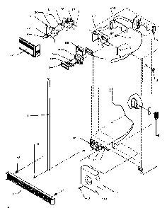 Refrigerator/freezer Controls And Cabinet Parts Diagram and Parts List for SXDE27QE-P1162208WE  Amana Refrigerator