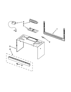 Cabinet And Installation Parts Diagram and Parts List for MMV1164WB5  Maytag Microwave