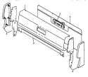 BACKGUARD ASSY Diagram and Parts List for RLN330UW P1142955N W Amana Cooktop