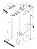 CONTROLS AND CABINET (REF / FRZ) Diagram and Parts List for GSDE3201SW P1190901W W Amana Refrigerator