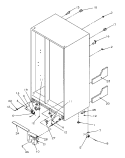 DRAIN AND ROLLERS Diagram and Parts List for GSDE3201SW P1190901W W Amana Refrigerator