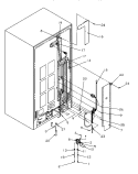 CABINET BACK Diagram and Parts List for GSDE3201SW P1190901W W Amana Refrigerator