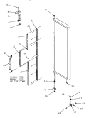DOOR HINGE AND TRIM (REF) Diagram and Parts List for SSD21SW P1193901W W Amana Refrigerator
