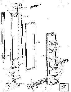 Refrigerator/freezer Door Diagram and Parts List for JRS202B M7N05A Jenn-Air Refrigerator