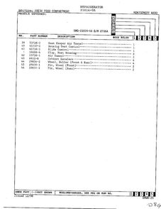 Fresh Food Compartment Page 3 Diagram and Parts List for 21814-0A  Admiral Refrigerator