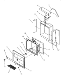 ICE AND WATER CAVITY ASSY Diagram and Parts List for SSD21SW P1193901W W Amana Refrigerator